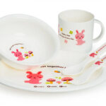 HAPPY CARE Набор :тарелка, миска,кружка,ложка,вилка