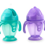 HAPPY CARE Поильник-непроливайка с силиконовой трубочкой и ручками 200 мл