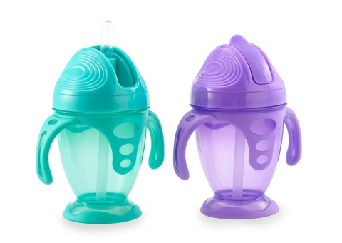 119353466_poilnik-neprolivajka-s-silikonovoj.jpg HAPPY CARE Поильник-непроливайка с силиконовой трубочкой и ручками 200 мл — изображение 1