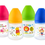 HAPPY CARE Бутылочка для кормления из полипропилена Sweet baby с силиконовой соской 150 мл