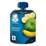 Гербер Пюре Банан Яблоко 16*90гр
