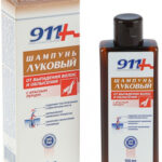 911 серия Луковый шампунь с красным перцем от выпадения волос фл 150мл