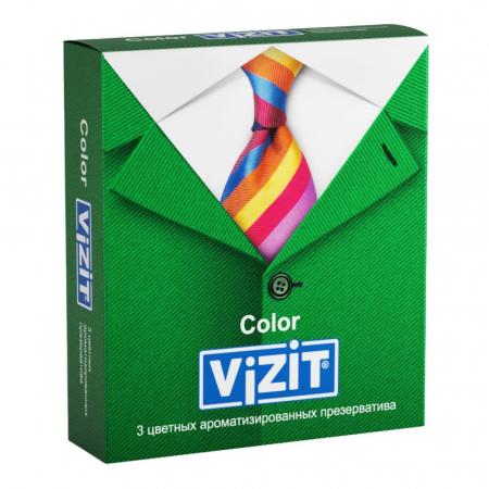 6300839116-min.jpg Презервативы VIZIT COLOR №3 — изображение 1