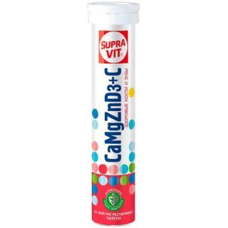 M-023727-320x320-1.jpg Супра Вит Кальций, Магний, Цинк + Д3+С №20 табл,шип — изображение 1