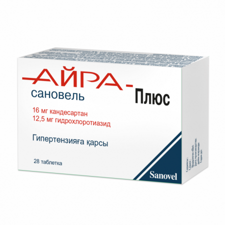 c7311bfdd939b52197441bf5de4d1bb25ed68f16.png Айра сановель Плюс 16 мг/12,5 мг №28 таблетки — изображение 1